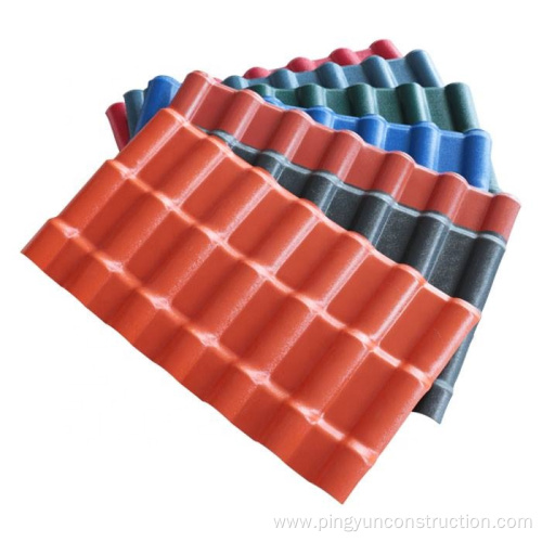 Environmental friendly spanish style asa pvc roofing sheets